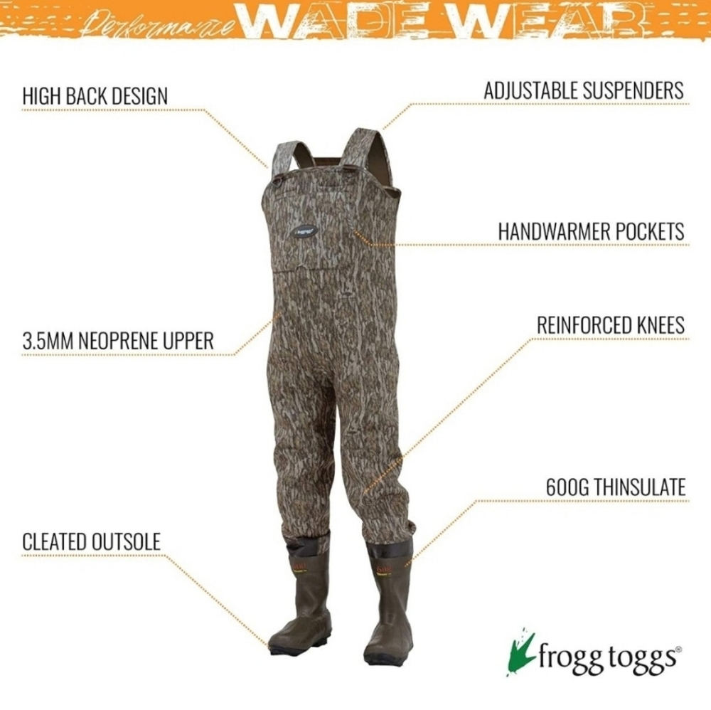 Mens Size 11 - Mossy Oak Frogg Toggs